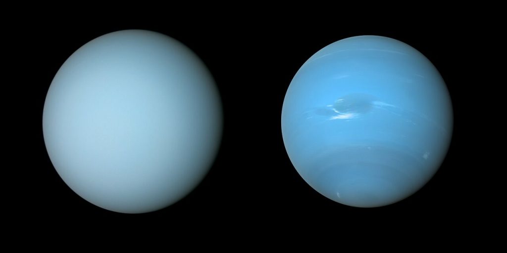 Por que Urano e Netuno são coloridos de maneira diferente